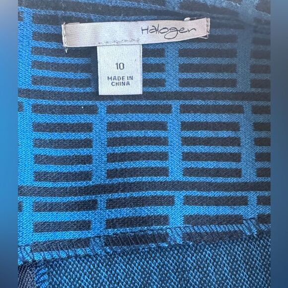 Halogen Blue Geometric Pencil Skirt - Picture 2 of 3